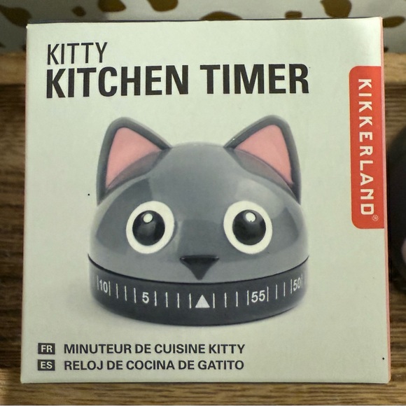 Kikkerland Kitty Kitchen Timer - Picture 5 of 5